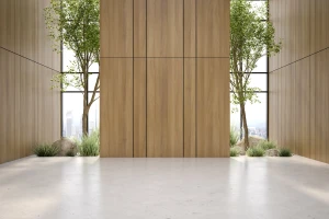 Paroi ou cloison pleine en menuiserie sur mesure pour l’architecture intérieure, par Schüp&Bach.